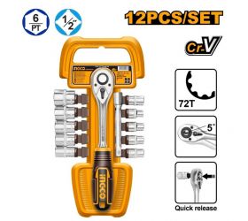 Gola sada 12ks 1/2" INGCO Industrial KLC
