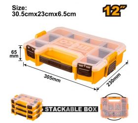 Organizér stohovateľný 30,5x23x6,5cm INGCO KLC