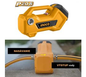 Čerpadlo TPLI2001 INGCO AKU 20V P20S INDUSTRIAL bez akumulátora a nabíjačky