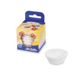 Košík cukrársky na šuhajdy-muffiny biely 35x20mm 100ks KLC