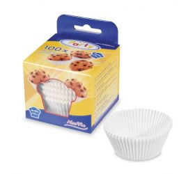 Košík cukrársky na šuhajdy- muffiny biely 50x30mm 100ks KLC