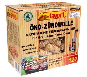 Podpaľovač hobliny, 120ks, FAVORIT