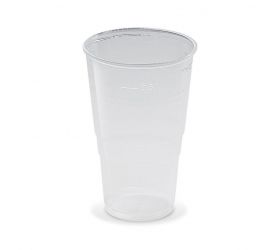 Pohár priehľadný, plastový, 0,5l, priemer 95mm, 50ks