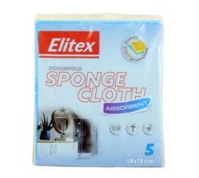 Utierka špongiová 5ks ELITEX
