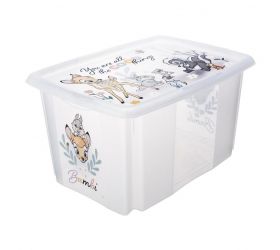 Box úložný 55,5x40x30 cm Bambi transparentný