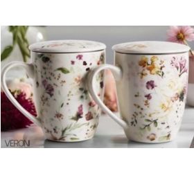 Hrnček porcelánový, 360ml, BALI so sitkom, mix 2 vzorov