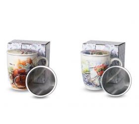 Hrnček porcelánový, 360ml, FESTIVO so sitkom, 2 vzory