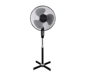 Ventilátor stojanový, 50W, priemer 40cm, HURRICANE, čierno-sivý