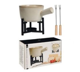 Sada Fondue s podstavcom porcelán