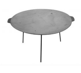 Platňa grilovacia liatinová okrúhla, priemer 45cm, s nožičkami