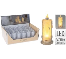 Sviečka LED 4,7x11 cm baterky