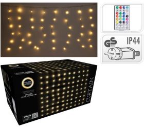 Svetlo vianočné 400 LED teplé biele, záves, s diaľkovým ovládaním, vonkajšie/vnútorné