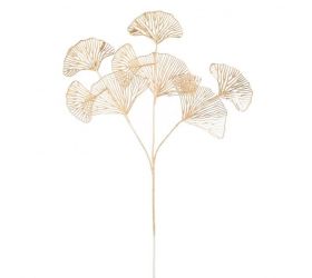 Ozdoba zapichovacia konár GINKO zlatý 64cm