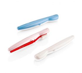 Puzdro na zubnú kefku plastová 20,5,3,2,3cm SMILE, mix farieb