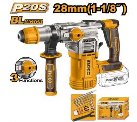 Kladivo vŕtacie 5.0J CRHLI20288 INGCO AKU 20V P20S INDUSTRIAL bez akumulátora a nabíjačky