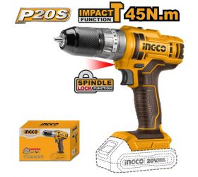 Vŕtačka s príklepom, CIDLI201455 INGCO, AKU, 20V, P20S, INDUSTRIAL, bez akumulátora a nabíjačky