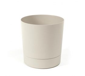 Kvetináč s miskou plastový, priemer 325mm Aura, béžový, výška 340mm