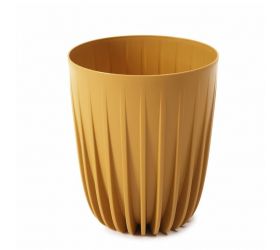 Kvetináč plastový, priemer 250mm, MIRA, okrový, výška 297mm