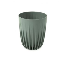 Kvetináč plastový, priemer 250mm, MIRA, sivozelený, výška 297mm