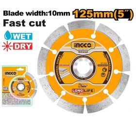 Kotúč diamantový o125x22,2 mm SEGMENT INGCO KLC