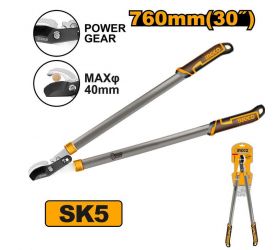 Nožnice záhradné na konáre SK5, 76cm, INGCO, s prevodom, INDUSTRIAL