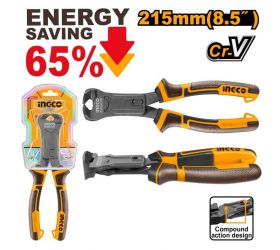 Kliešte štipacie čelné s teflónovým povrchom CrV 215mm INGCO Industrial