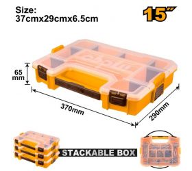 Organizér stohovateľný 37x29x6,5cm INGCO KLC