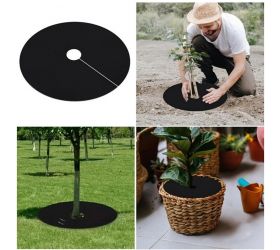 Textília netkaná proti burine kruh o52cm GARDENKUS čierna