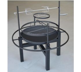 Ohnisko s grilom oceľové kruh 60 cm pevné GARDENKUS KLC
