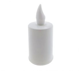 Sviečka náhrobná LED BC 193 biela, biely plamienok KLC