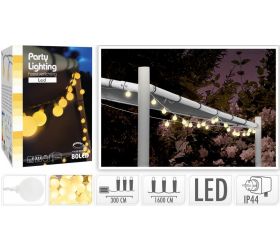 Svetlo záhradné 80 LED guličky, teplé biele, rozmer 16m