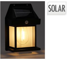 Lampa solárna nástenná so senzorom pohybu, 12x6x17cm