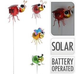 Dekorácia zapichovacia hmyz solar, 60cm, mix
