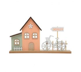 Dekorácia bicykel 30cm, drevo