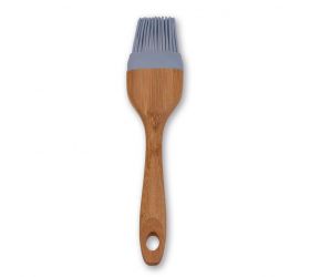 Maslovačka silikón/bambus, 22cm, modrá