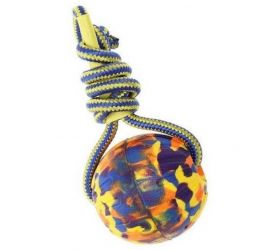 Hračka pre psa loptička s lanom, 18x7cm