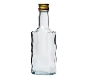 Fľaša sklenená 200ml s uzáverom