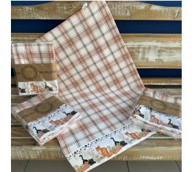Utierka kuchynská bavlnená tkaná MAČKY balenie 3ks, 50x70cm, 270 g/m2