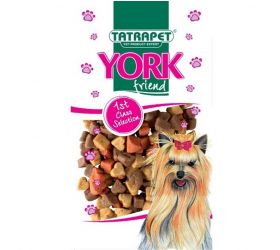 Srdiečko mini pre psa mix - hydinové + jahňacie + lososové, 70g York friend