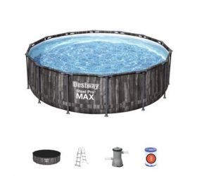 Bazén Bestway® Steel Pro MAX, 5614Z, kartušová filtrácia, rebrík, plachta, 427x107cm
