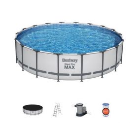 Bazén Bestway® Steel Pro MAX, 56462, kartušová filtrácia, rebrík, plachta, 549x122cm