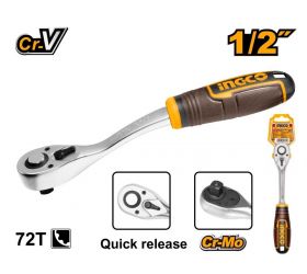 Račňa 1/2" Cr-V, 260mm, 72 zubov INGCO KLC