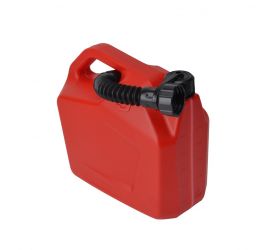 Kanister plastový, 5l, na PHM, červený 