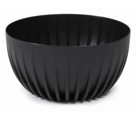 Kvetináč plastový, priemer 240mm, MIRA, čierny, výška 140mm