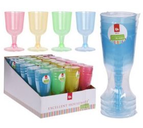 Pohár na víno PP, objem 160ml, balenie 4ks