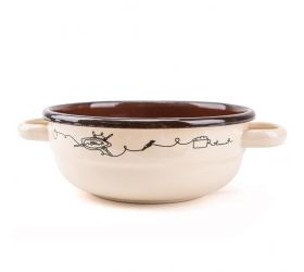 Misa sedliacka smaltovaná 26 cm/3,3l dekor Linea