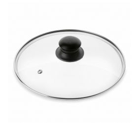 Pokrievka 14cm sklo, čierna rukoväť