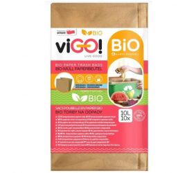 Vrece na odpad BIO 10l papierové bal 10 ks