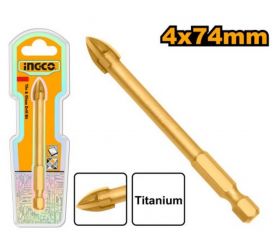 Vrták na dlaždice a sklo 4x74mm INGCO INDUSTRIAL KLC
