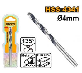 Vrták do kovu HSS, 4mm INGCO KLC